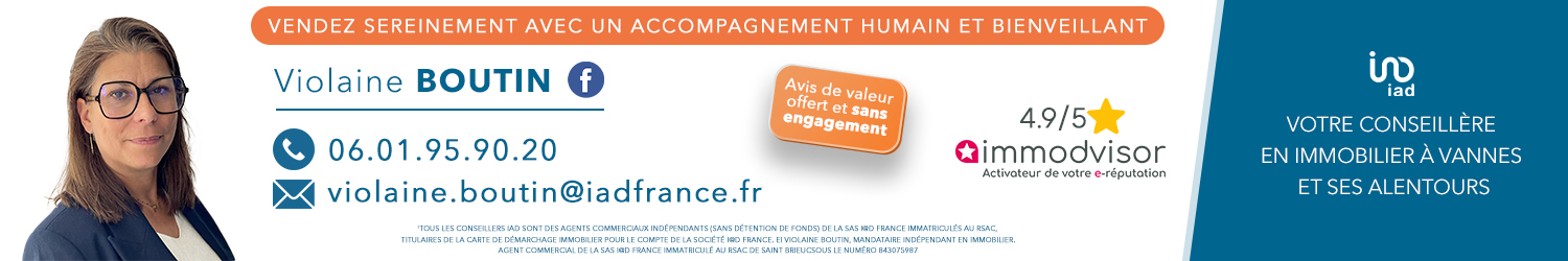 Agent immobilier IAD France Violaine Boutin à Vannes (Morbihan) - spécialiste en financement d’EHPAD