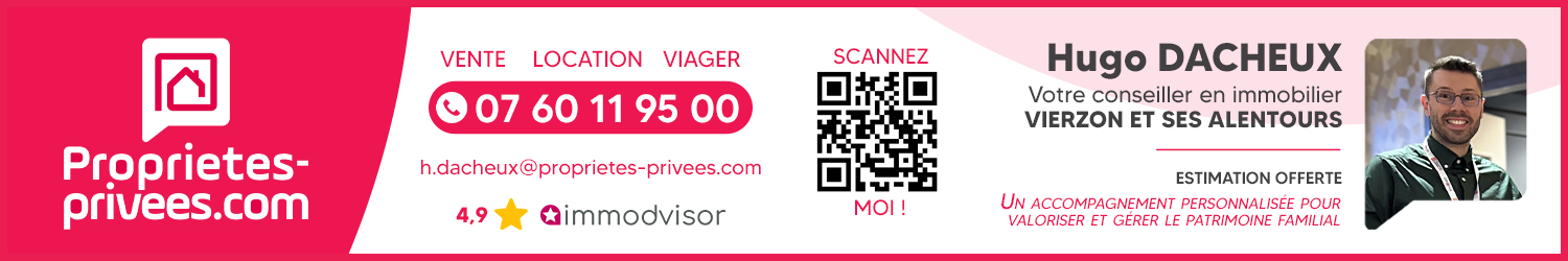 Agent immobilier Propriétés Privées Hugo Dacheux à Vierzon (Cher) - spécialiste en financement d’EHPAD